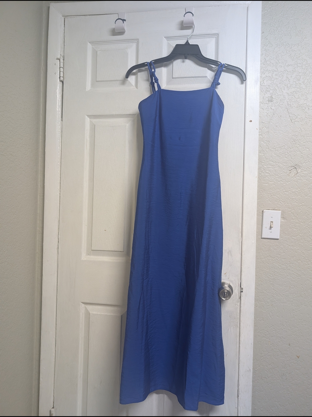 ANTONIO MELANI Royal Blue Spaghetti Strap Maxi Dress